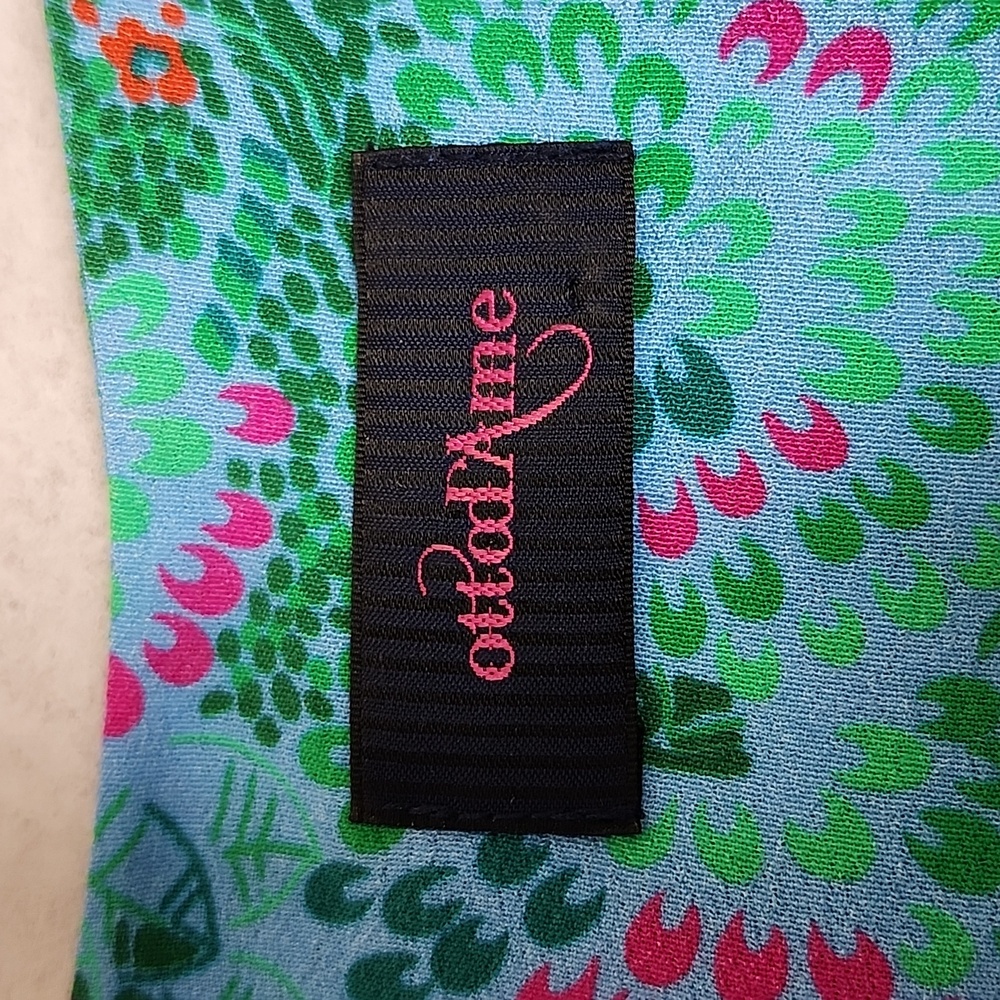 Ottod'ame midi dress Size 4/S tropical print - Picture 3 of 11